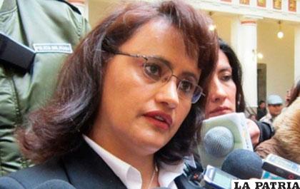 Lenny Valdivia, ministra de Transparencia /ANF