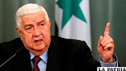 El viceprimer ministro y titular de Exteriores de Siria, Walid al Mualem