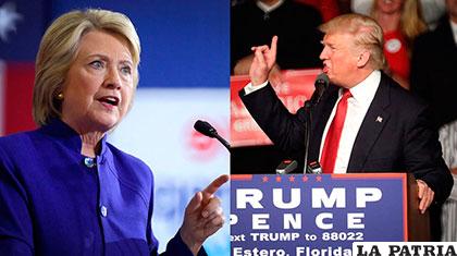 Los candidatos a la Casa Blanca, la demócrata Hillary Clinton y el republicano Donald Trump /zonacero.com