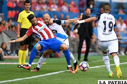 La acción del partido en el cual venció Atlético de Madrid al Deportivo 1-0