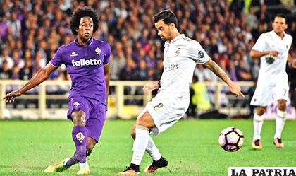 La acción del partido que terminó empatado 0-0 entre Fiorentina y Milan /meridiano.com