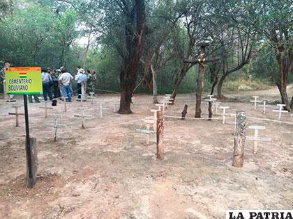 El cementerio boliviano en Boquerón