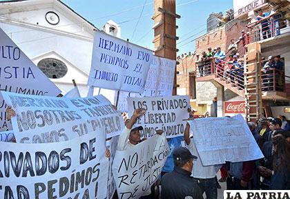 Privados de libertad de San Pedro apoyando nuevo indulto /APG