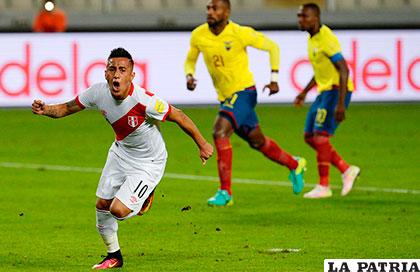 Perú venció en la ida en Lima 2-1 el 6 de septiembre de 2016