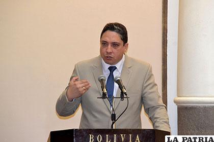 Héctor Arce, ministro de Justicia y Transparencia Institucional /ABI