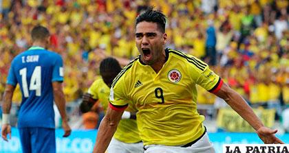 Radamel Falcao García fue el autor del gol del empate para Colombia
