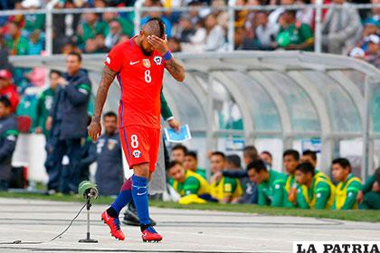 Arturo Vidal pasa su peor momento en la selección chilena
