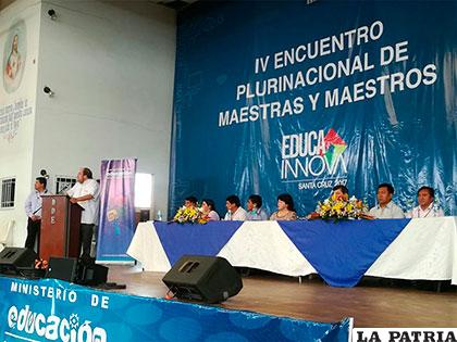 Ayer se inauguró IV Encuentro Plurinacional de Maestras y Maestros Educa Innova 2017