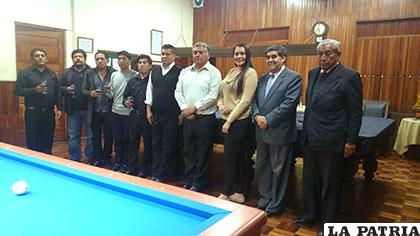 Inauguración del campeonato selectivo departamental de billar