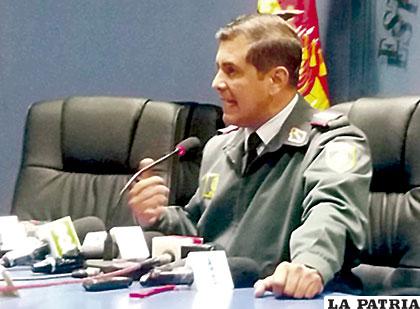 El general Ramiro Mojica, director general territorial militar del Ministerio de Defensa /la-razon.cOM