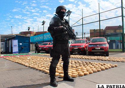 Gran cantidad de droga fue comisada en Chile