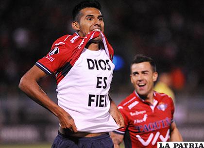 Gilbert Álvarez, goleador del equipo 