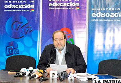 Aguilar informó sobre el Encuentro Pedagógico /Ministerio de Educación
