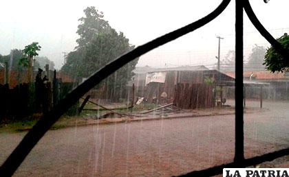 El temporal fue intenso en la región beniana /Radio Bambú