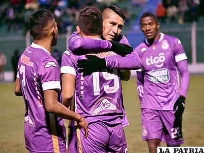 La celebración de los integrantes de Real Potosí /APG