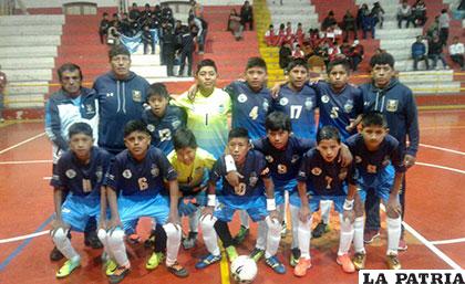 La selección Sub-12 que participó en el torneo nacional