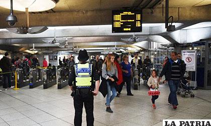 La vigilancia en el metro de Londres se intensifica ante posibles ataques terroristas