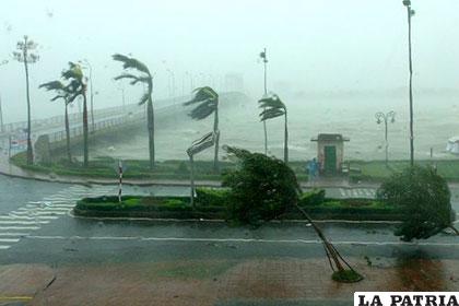 El tifón causó estragos en Vietnam