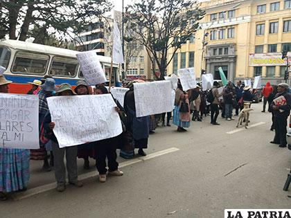 Protesta de vecinos realizada la semana pasada