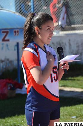 Natalia Ibarra en la promesa deportiva