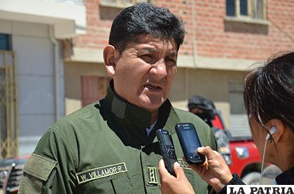 El comandante Departamental de Policía, coronel Walter Villamor informó acerca de lo sucedido en el penal de San Pedro