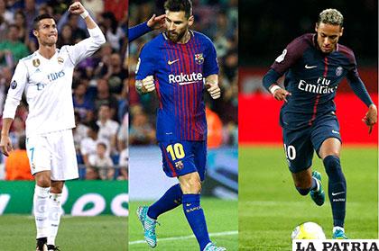 Ronaldo, Messi y Neymar, nominados al premio Â´The BestÂ´ de la FIFA