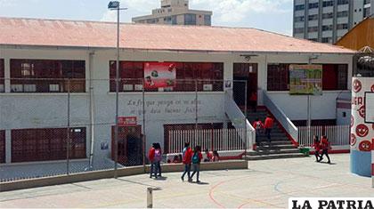 Uno de los colegios en la ciudad de La Paz /ANF