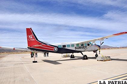 Avión explorador cumplió el 20% de su itinerario