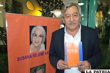 Rolando Aróstegui presentó su libro en Oruro
