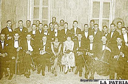 1921 en Oruro se fundó la primera Orquesta Sinfónica Nacional de Bolivia
