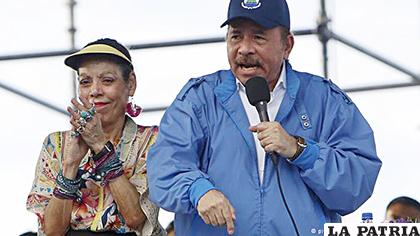 El presidente de Nicaragua, Daniel Ortega, y su esposa Rosario Murillo, la vicepresidenta /DEUTSCHE WELLE