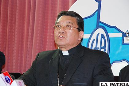 Aurelio Pesoa, Secretario General de la Conferencia Episcopal Boliviana (CEB) /Los Tiempos