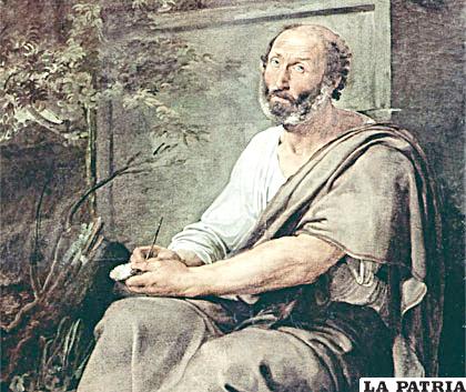 Aristóteles en un óleo de Francesco Hayez, 1811 /BIOGRAFIASYVIDAS.COM