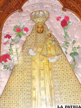 Imagen original de la Virgen de Guadalupe que se encuentra en el templo de San Juan
