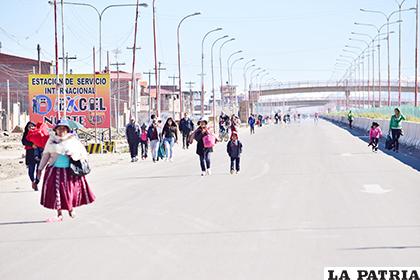 La carretera Oruro- La Paz tenía este panorama