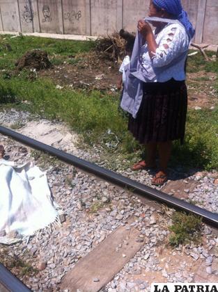 La madre desconsolada luego del incidente