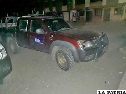 La camioneta protagonista del incidente vial /LA PATRIA