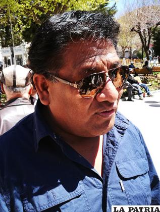 El dirigente de Codjuvepuro, José Flores anunció las medidas de presión /LA PATRIA