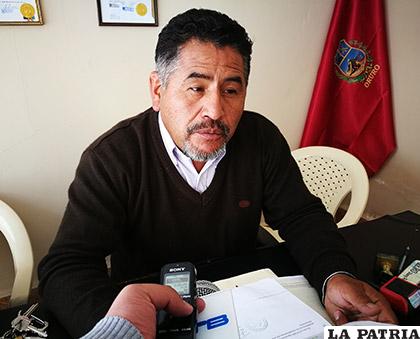 El presidente de la Fedjuve, Samuel Mendizábal preocupado por la inseguridad en Oruro / LA PATRIA