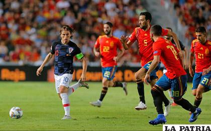 Croacia cayó ante España a pesar de la presencia de Luka Modric /as.com