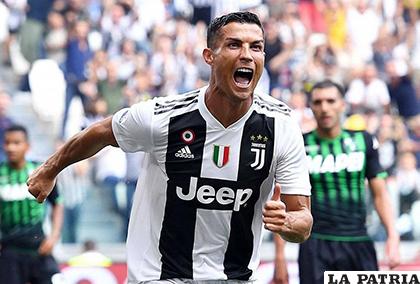 Recién en el cuarto partido con la Juventus, Cristiano Ronaldo pudo marcar /metrolatam.com
