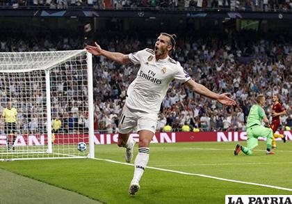 Real Madrid venció a la Roma 3-0. Bale, autor del segundo tanto /as.com