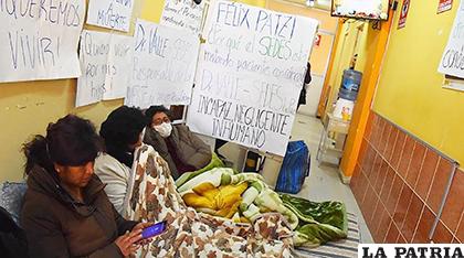 Protesta de pacientes con cáncer en La Paz /Los Tiempos