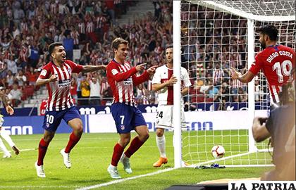 Griezmann autor del primer gol encarriló el triunfo del Atlético de Madrid /as.com