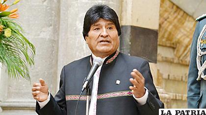 El Presidente del Estado, Evo Morales /Los Tiempos