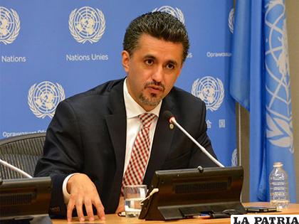Sacha Llorenti, embajador de Bolivia ante la ONU/ (La Razón)