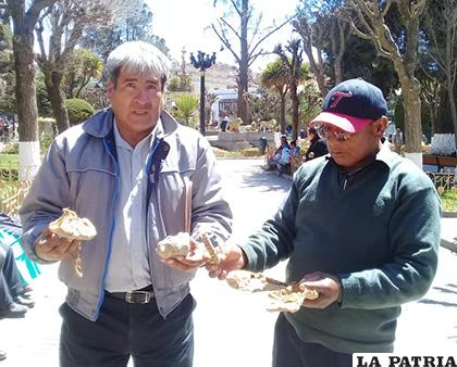 Muestran algunos de los objetos que encontraron en la mina de La Joya /LA PATRIA