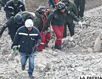Fue trasladado al Hospital 