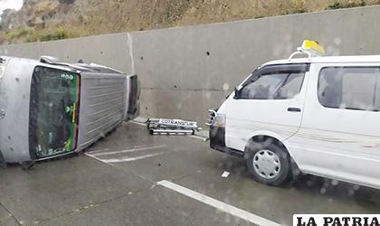El tráfico en la autopista se vio cortado por algún tiempo /ABI