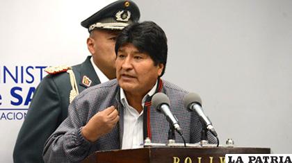 EL Presidente Evo Morales criticó la propuesta de CC. /ABI